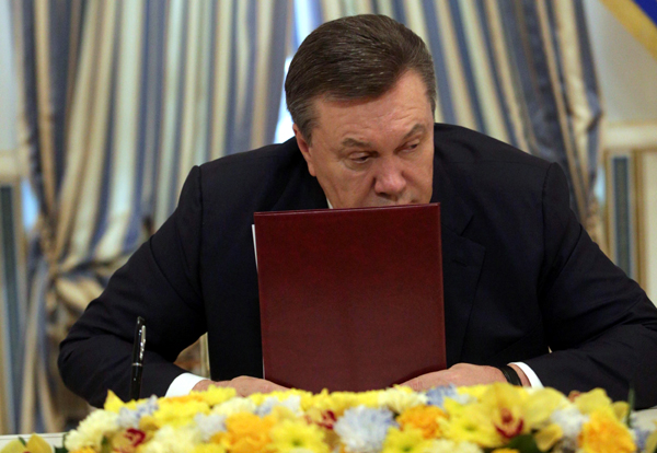 Виктор Янукович накануне бегства. Фото ru.tsn.ua
