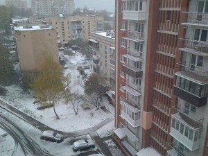 В Тернополе выпал первый снег. Фото: Facebook, Татьяна Богушевская