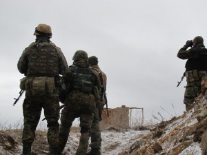 Бойцы АТО в Донбассе / Фото пресс-центра полка "Азов" 