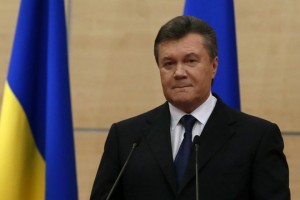 Press conference of Former Ukrainian president Viktor Yanukovych
