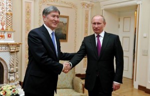Встреча с главой Кыргызстана Алмазбеком Атамбаевым 