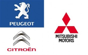 peugeot-citroen-and-mitsubishi-logos