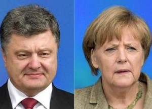 Порошенко призвал Меркель увеличить численность наблюдателей миссии ОБСЕ