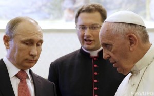 Встреча Путина с Папой римским длилась около 50 минут
